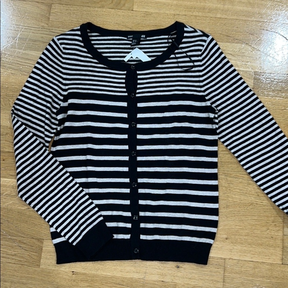 NWT H&M Striped cardigan